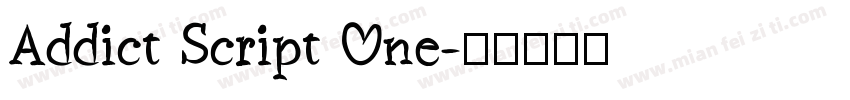 Addict Script One字体转换